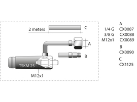 Разъем силовой TIG 25  quick connector