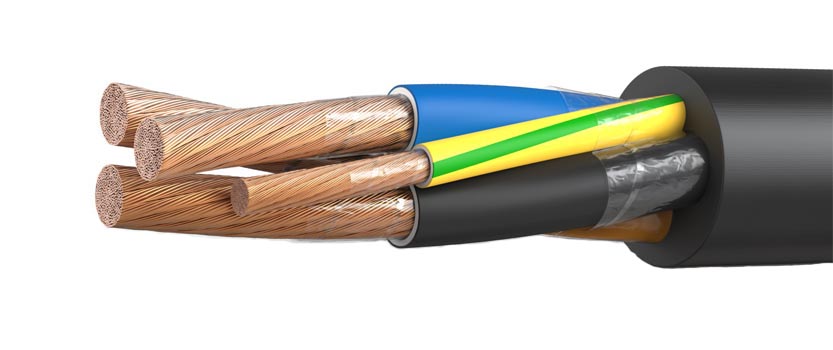 Кабель силовой КГ-3 х 4 + 1 х 2,5